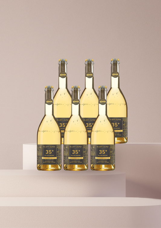 Six bottles of "35° by Jörg Geiger", 750ml