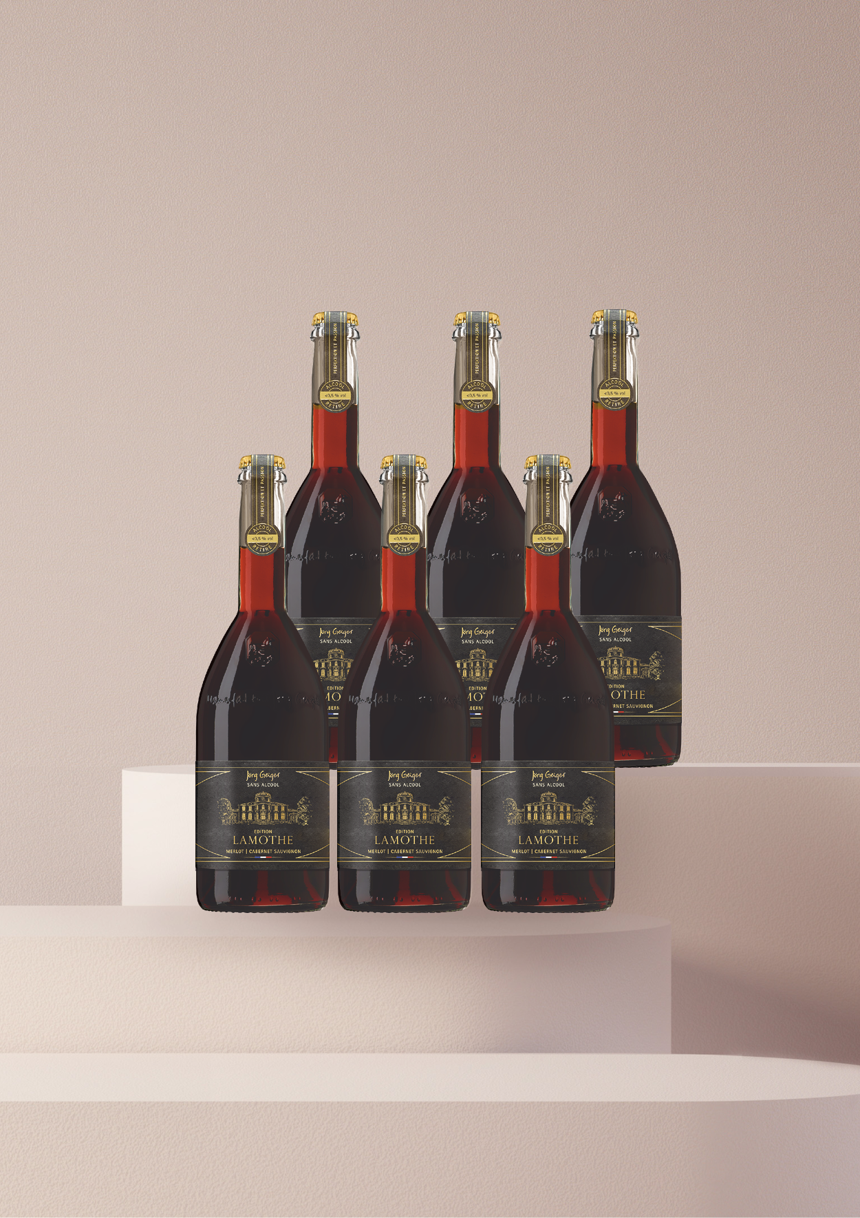 Six bottles of "Edition Lamothe" 750ml